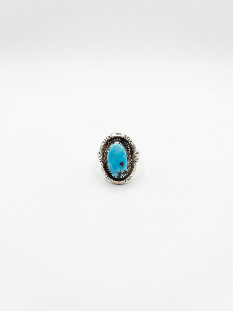 Golden Hills Turquoise Ring – Sterling Silver