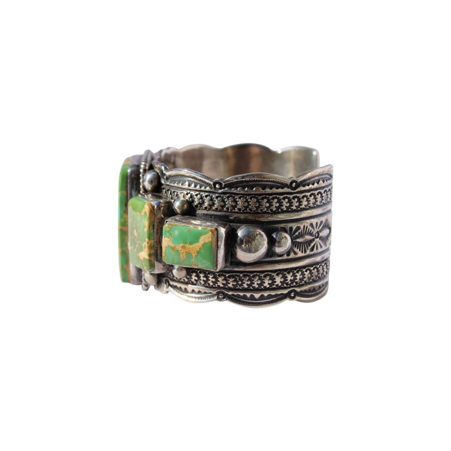 Royston Turquoise Multi-Stone Cuff Bracelet – Sterling Silver