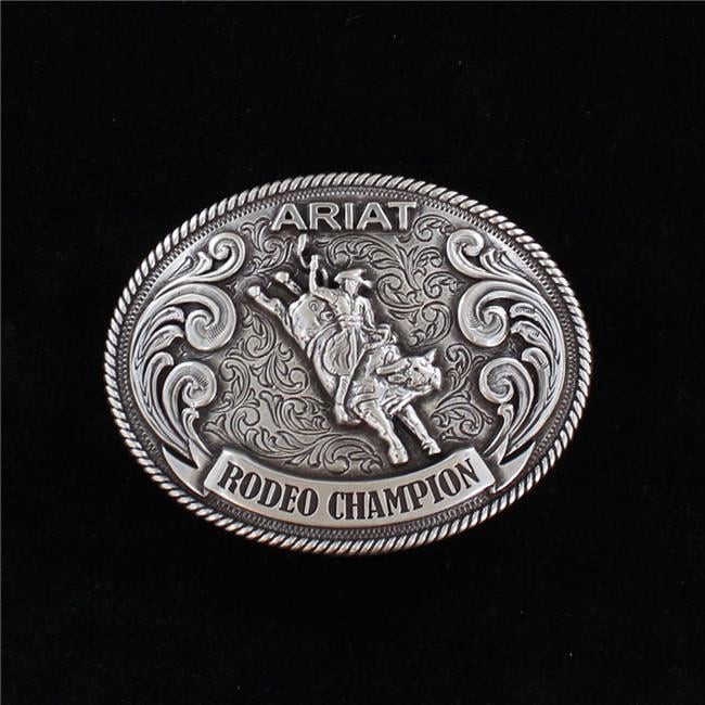 Ariat Oval Rope Edge Bull Rider Belt Buckle