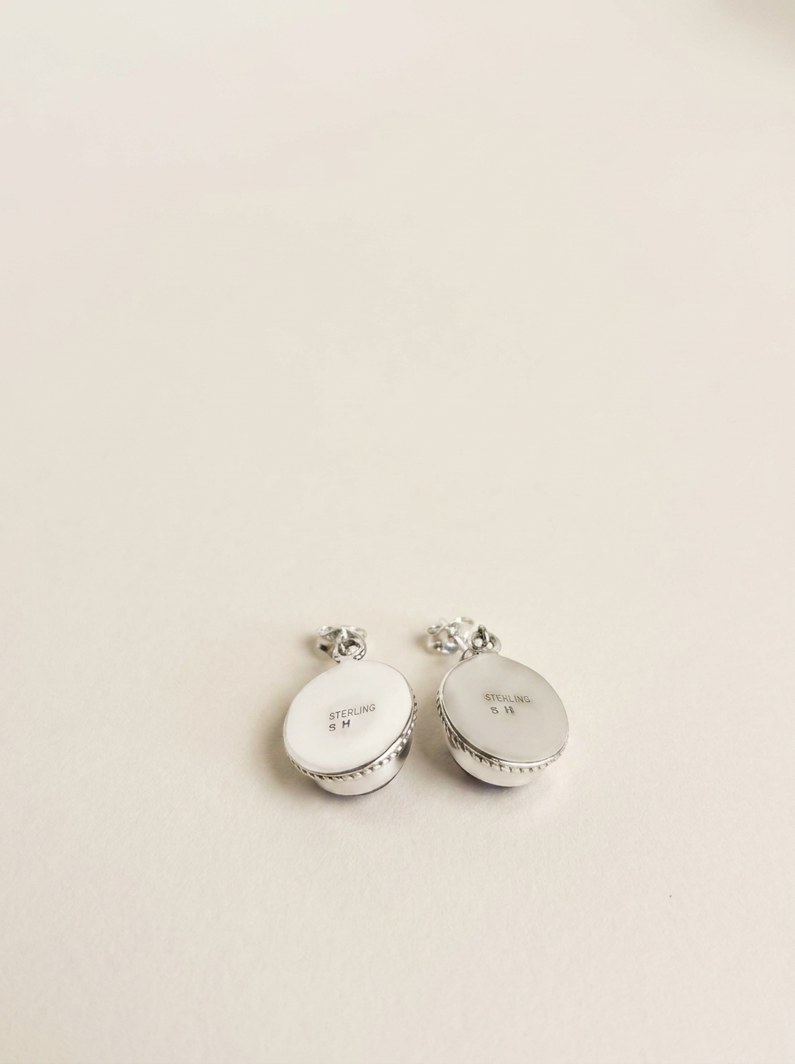Shirley Henry Najavo Handmade Sterling Charoite Earrings