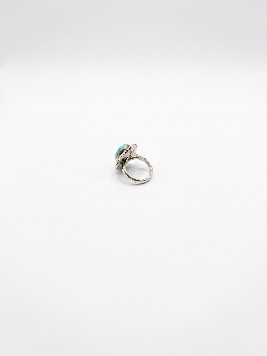 Golden Hills Turquoise Ring – Sterling Silver