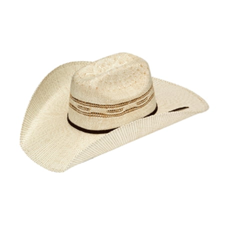 M&F Western Twister Bangora Straw Cattleman Cowboy Hat - Tan