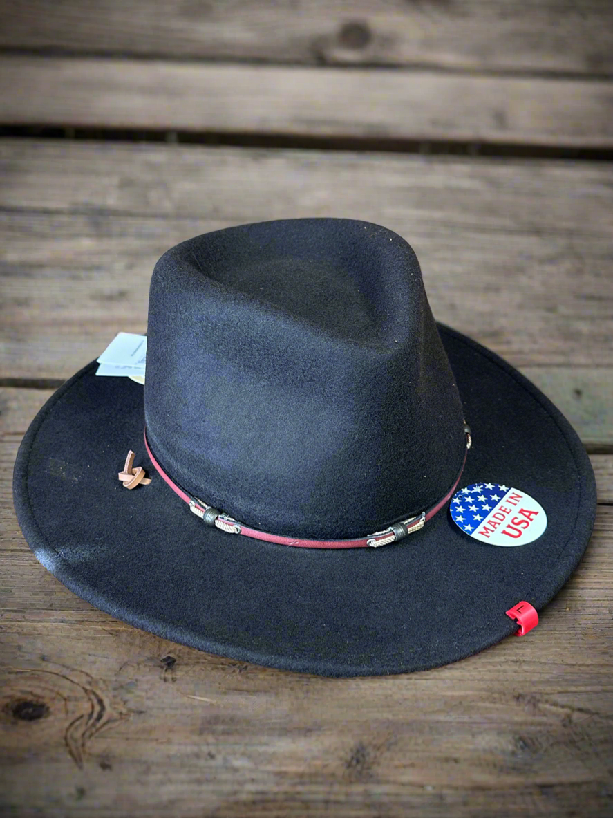 Black Suede Hat