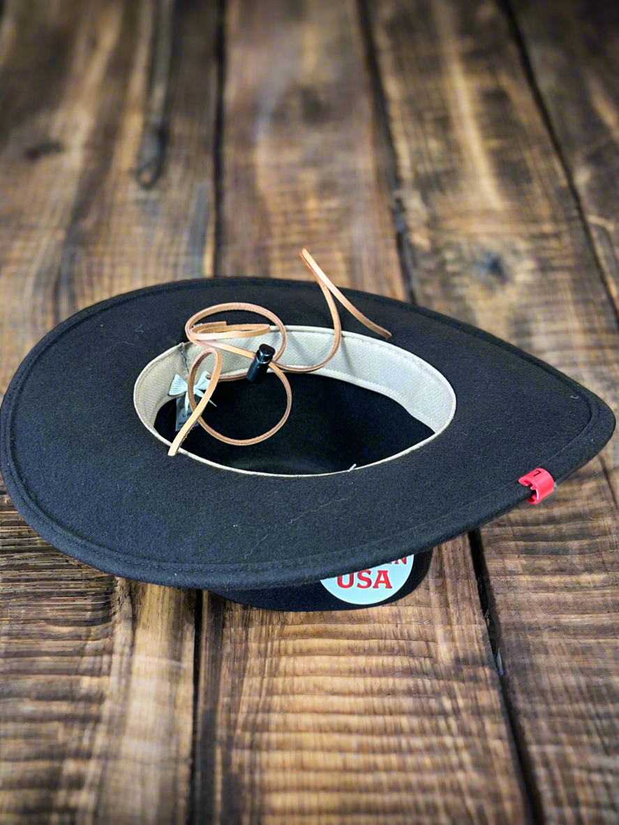 Black Suede Hat