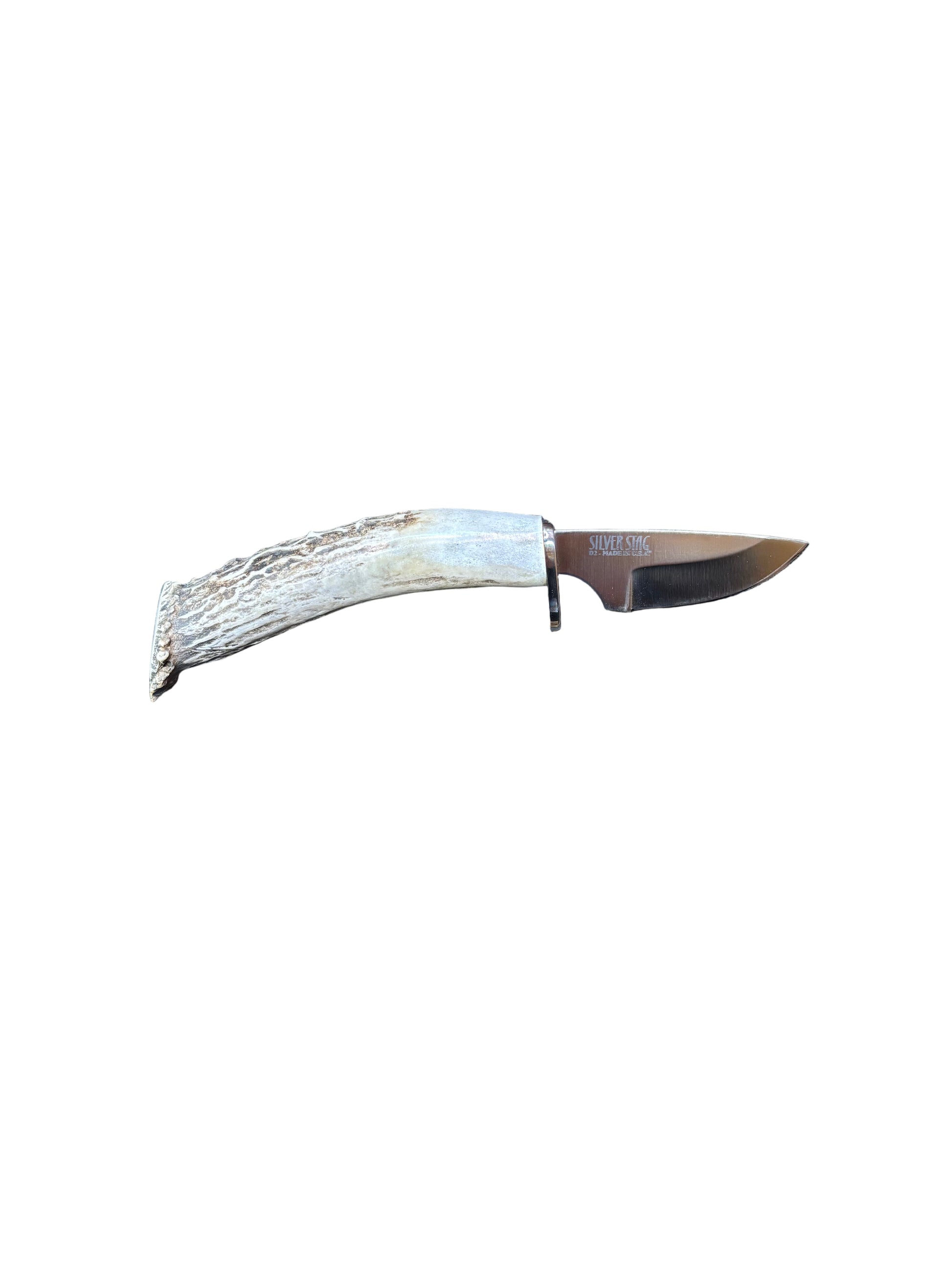 Knife with a decorative handle on a white background