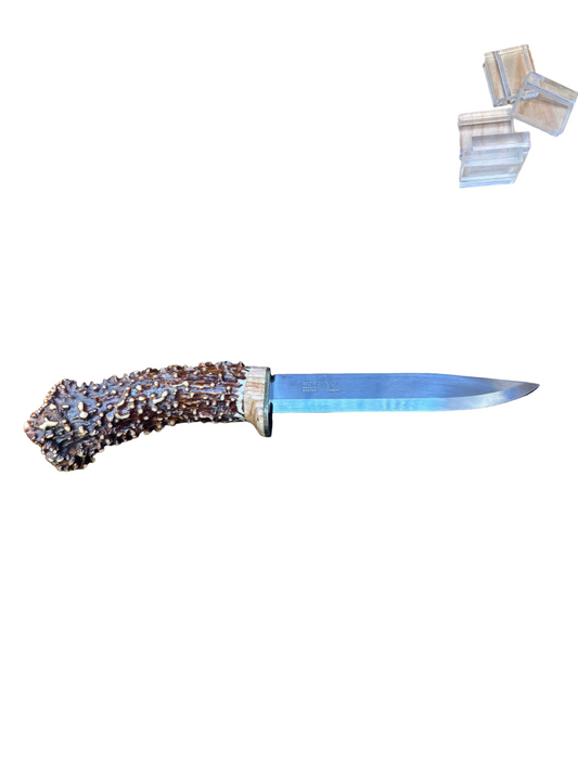 Decorative dagger with a textured handle on a white background