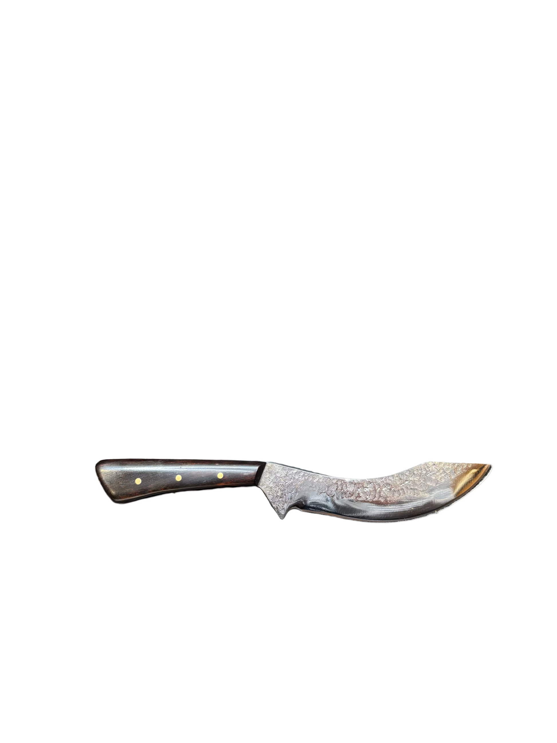 Decorative knife with a wooden handle on a white background
