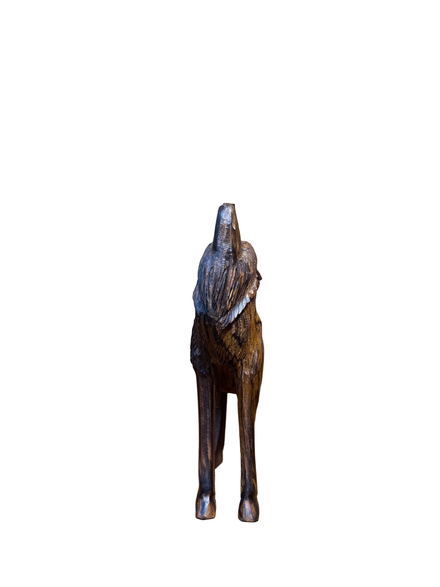 Ironwood Wolf Howling Standing Extra Small
