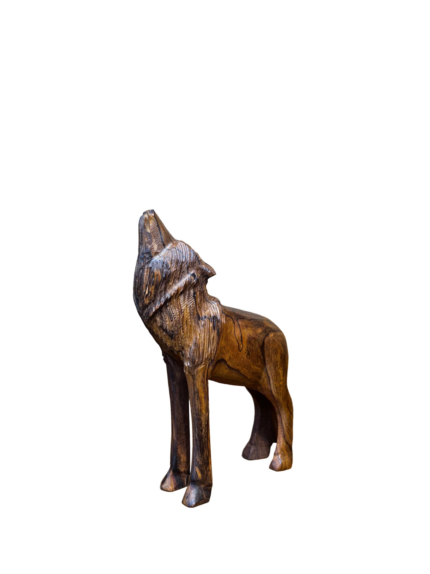 Ironwood Wolf Howling Standing Extra Small