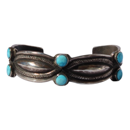 1950's Bracelet with Kingman Turquoise