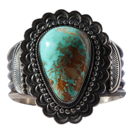 Handmade Royston Turquoise Cuff – Sterling Silver