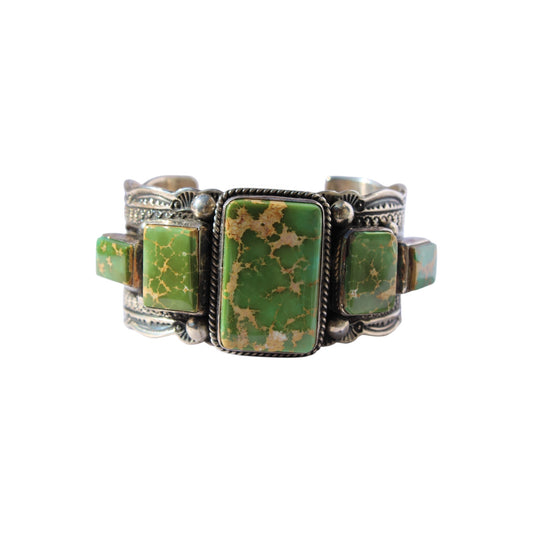 Royston Turquoise Multi-Stone Cuff Bracelet – Sterling Silver