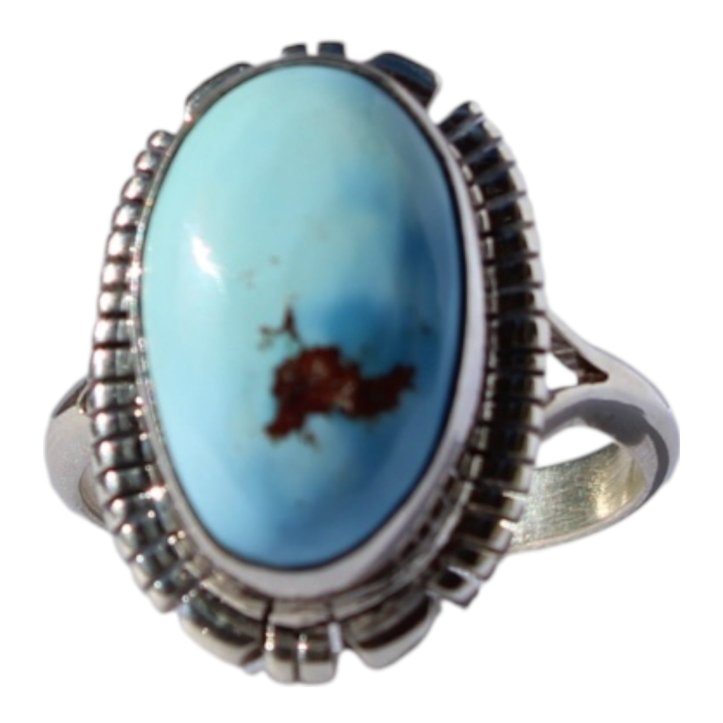 Handmade Golden Hills Turquoise Ring Size 9