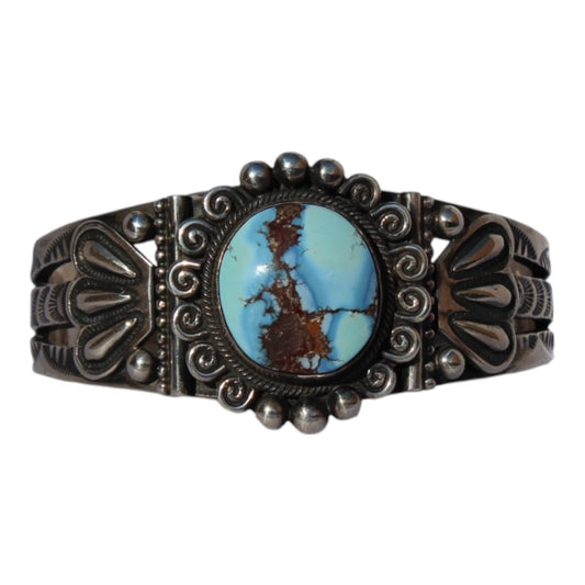 Golden Hills Turquoise Cuff Bracelet – Sterling Silver