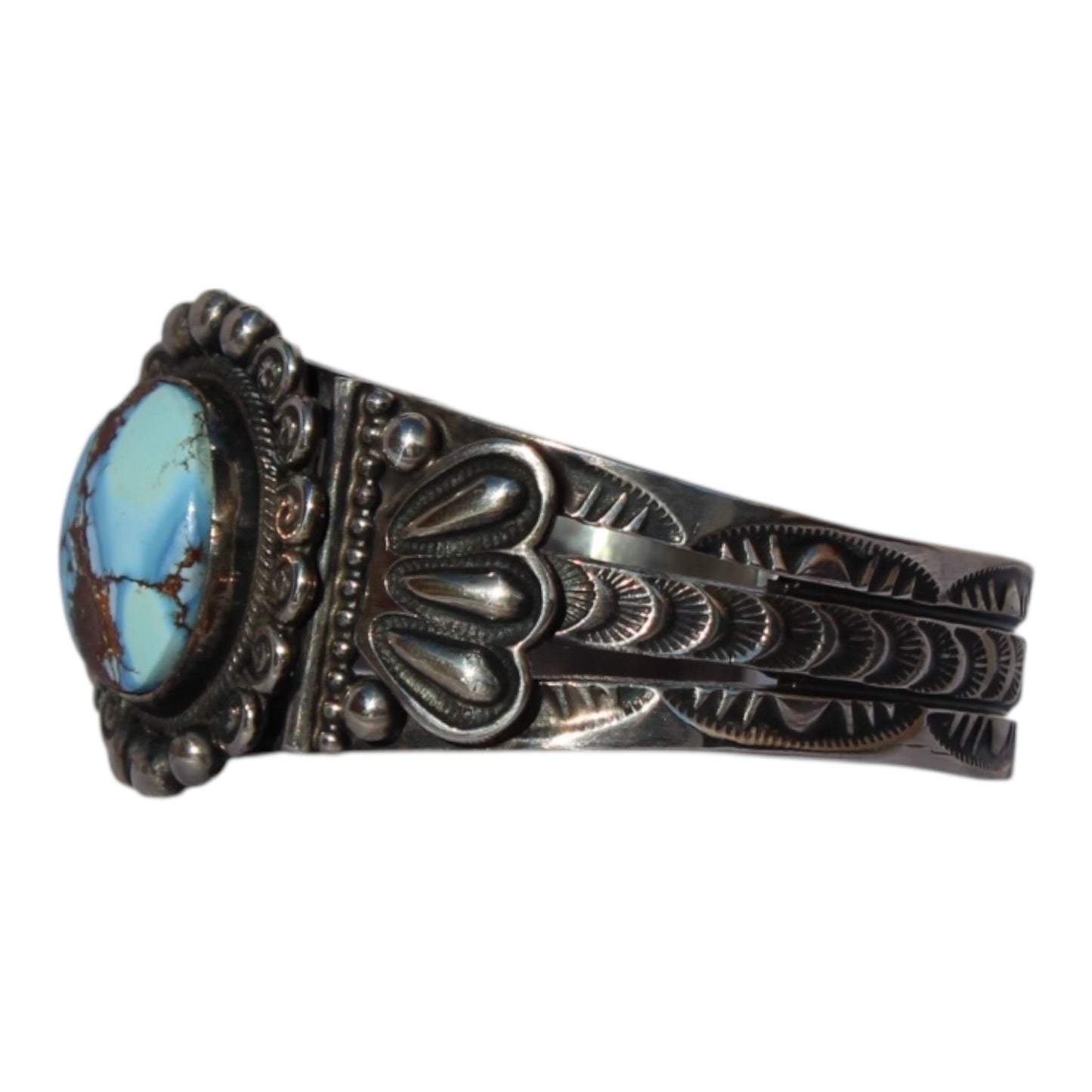 Golden Hills Turquoise Cuff Bracelet – Sterling Silver