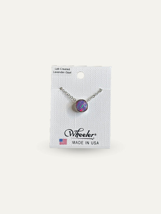 Wheeler Lab Created Lavender Opal Necklace