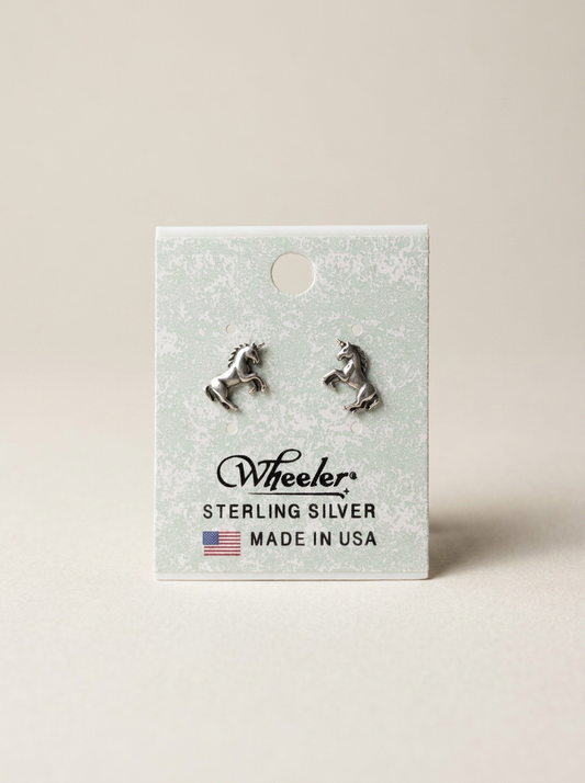 Wheeler Sterling Unicorn Stud Earrings
