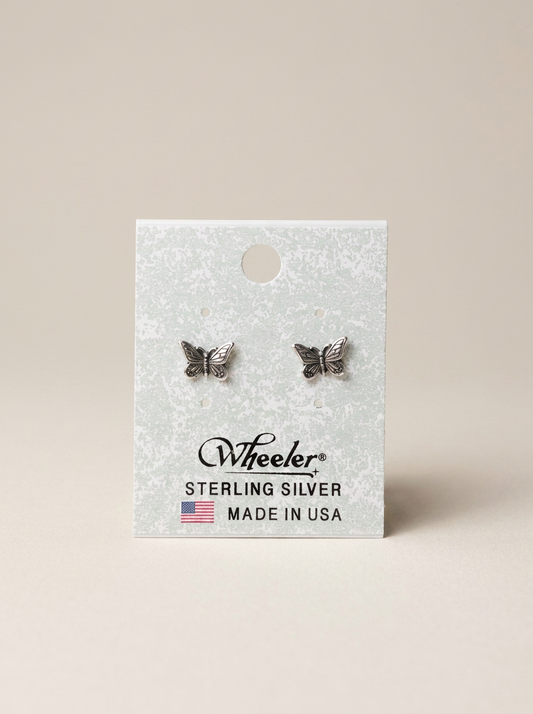 Wheeler Sterling Butterfly Stud Earrings