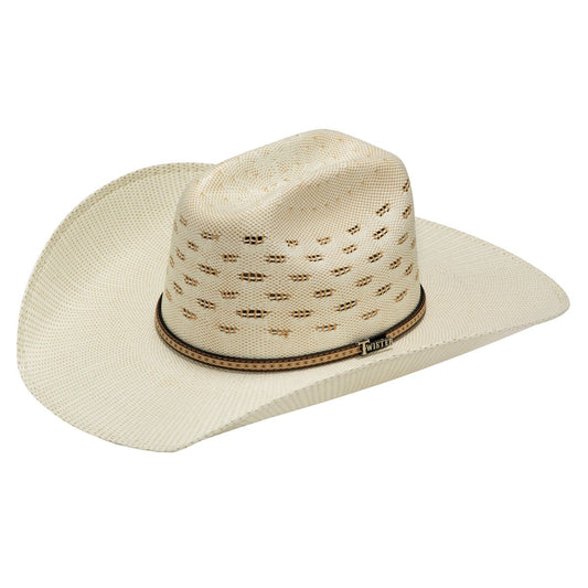 M&F Western Twister Bangora Straw Maverick Fancy Band Cowboy Hat