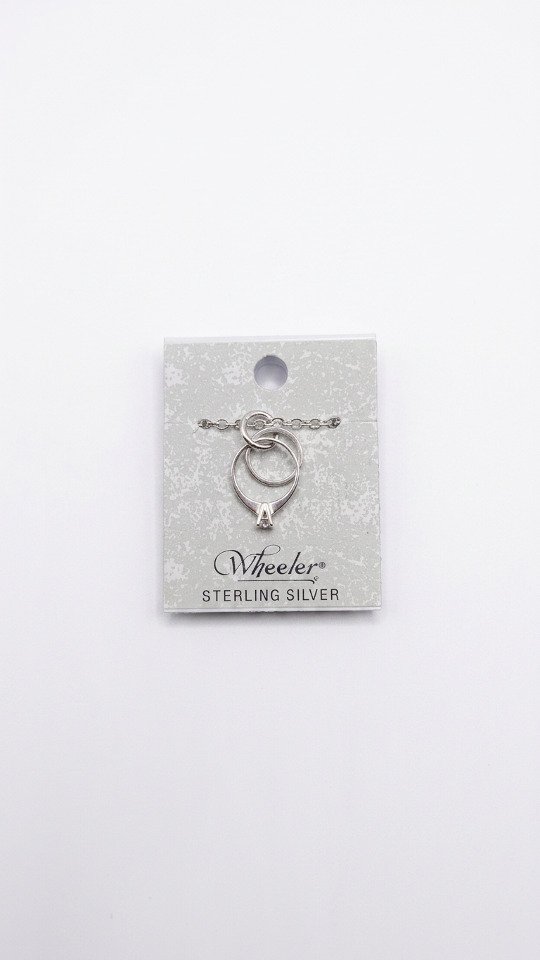 Wheeler Sterling Leaf Charm Necklace