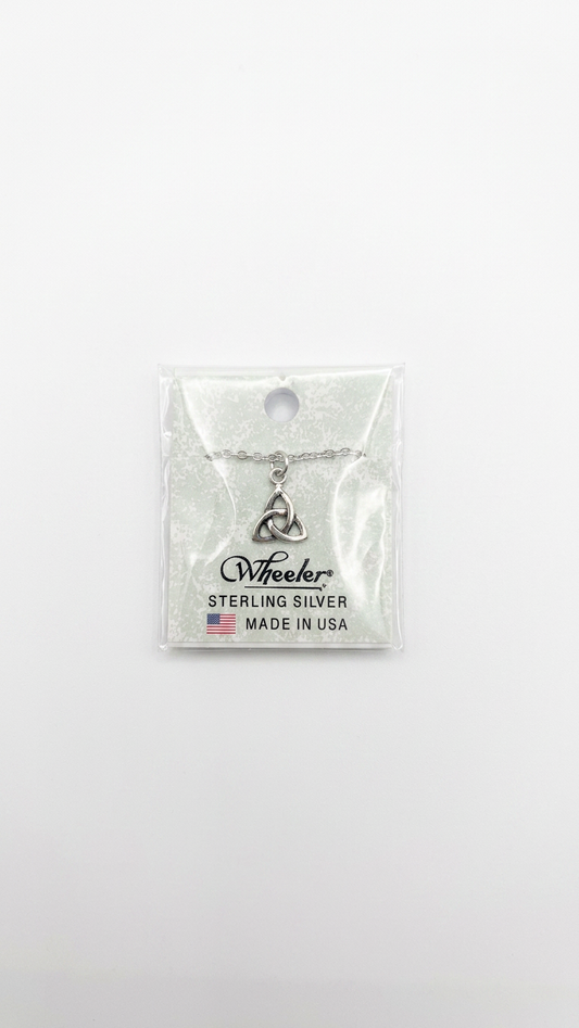 Wheeler Sterling Celtic Trinity Knot Pendant Necklace