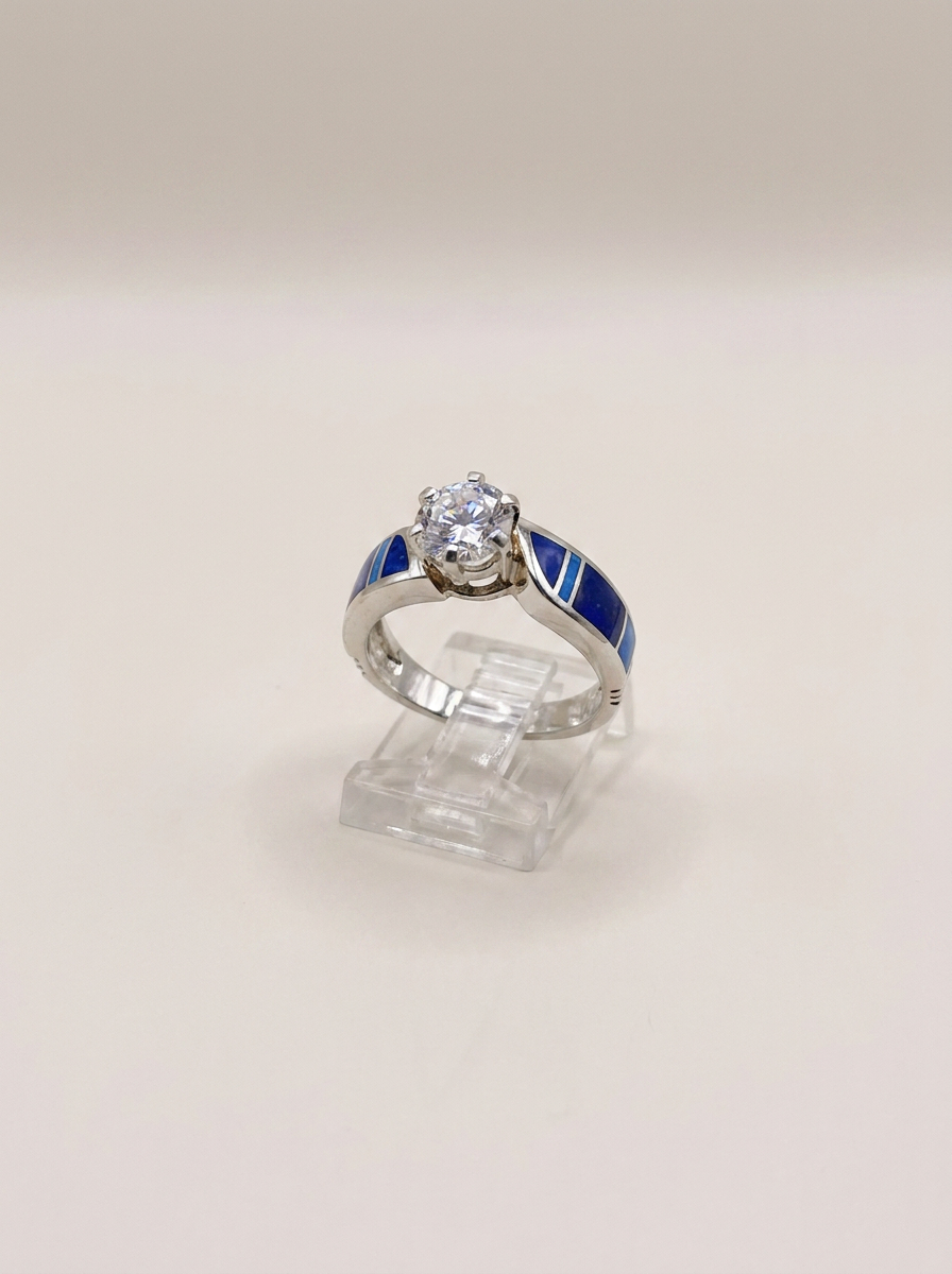 navajo Handmade Sterling Silverlapisring by Supersmith