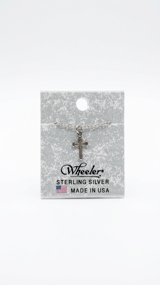 Wheeler Sterling Silver Cross Necklace