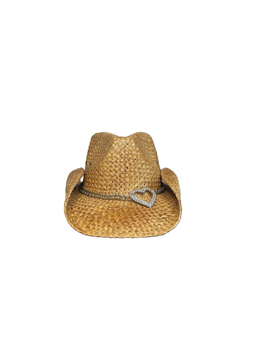 Peter Grimm Straw Heart Attack Cowboy Hat