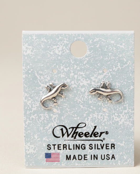 Wheeler Sterling Lizard Post Earring