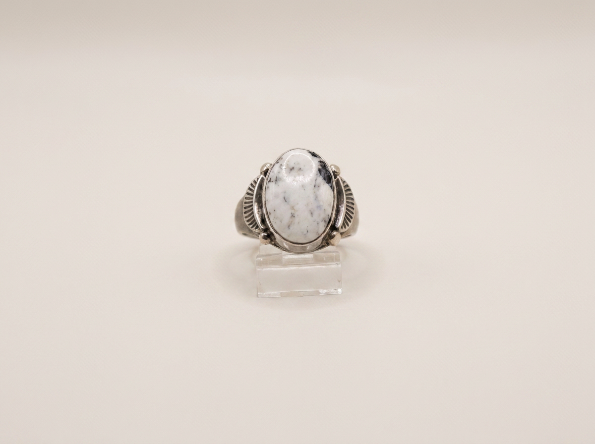 navajo Handmade Sterling Buffalo Ring