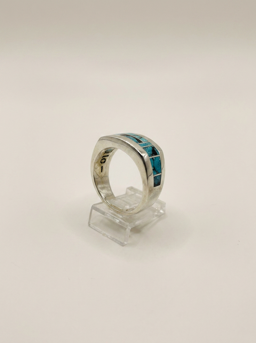 native Made Turquoise Sterling Ring