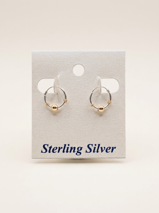 Wheeler .45 Sterling Hoop Earring Polished