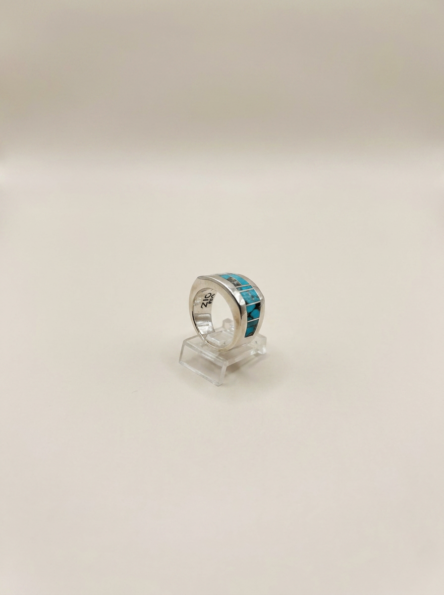 native Made Turquoise Sterling Ring