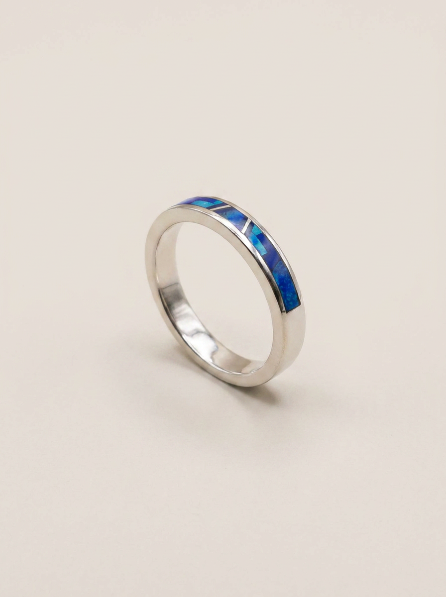 Supersmith navajo Handmade Sterling Mountain Fancy Ring