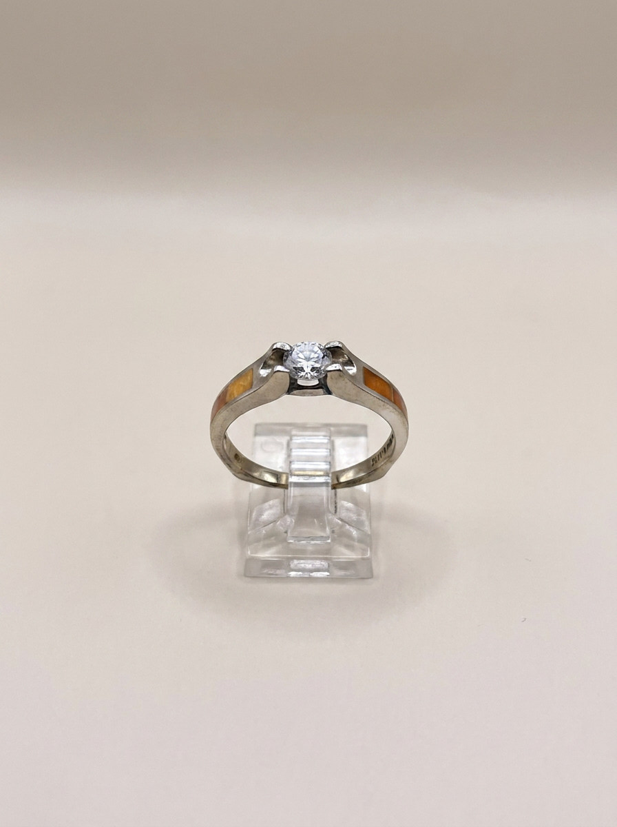 Supersmith navajo Made Sterling& Spiney Oyster Shell Ring