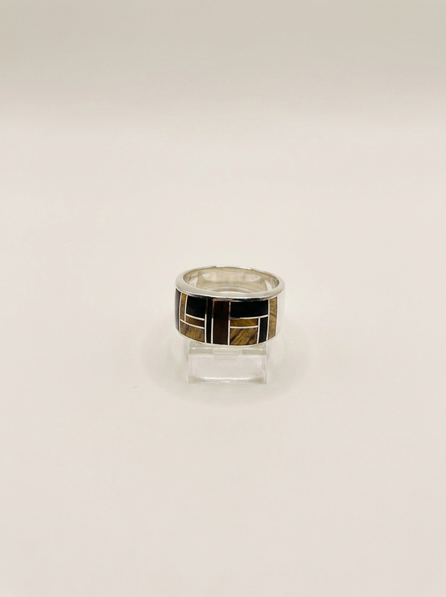 supersmith Native Earth Sterling Tigers Eye Ring