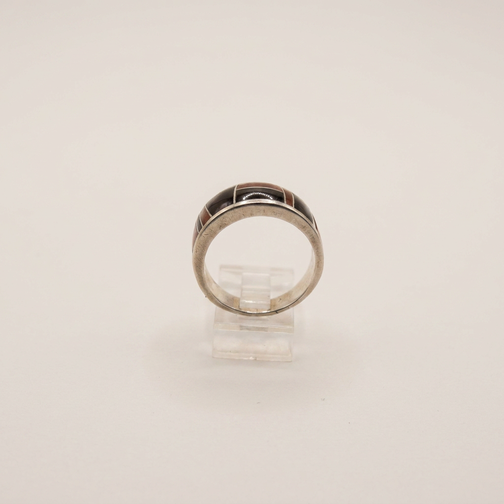 Navajo Sterling Tiger Cobble Supersmith Ring