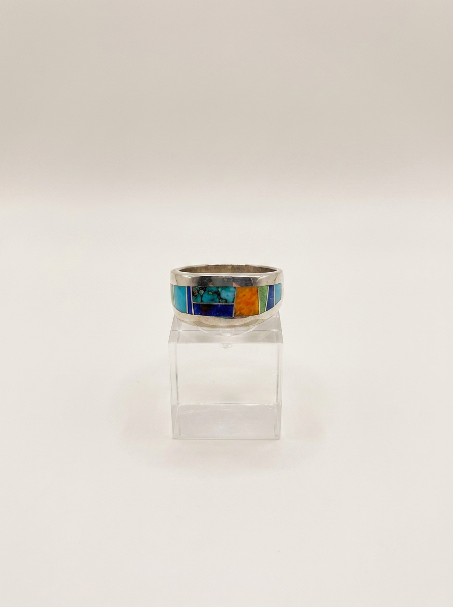 Supersmith Navajo Made Sterling Indian Summer Ring