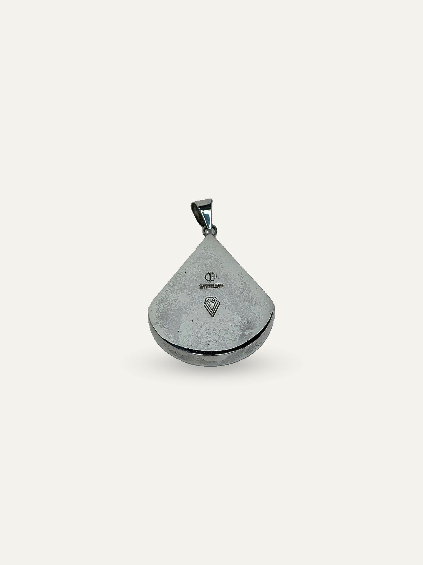 Supersmiths Sterling Onyx & Inlay Shadow Peak Fancy Pendant