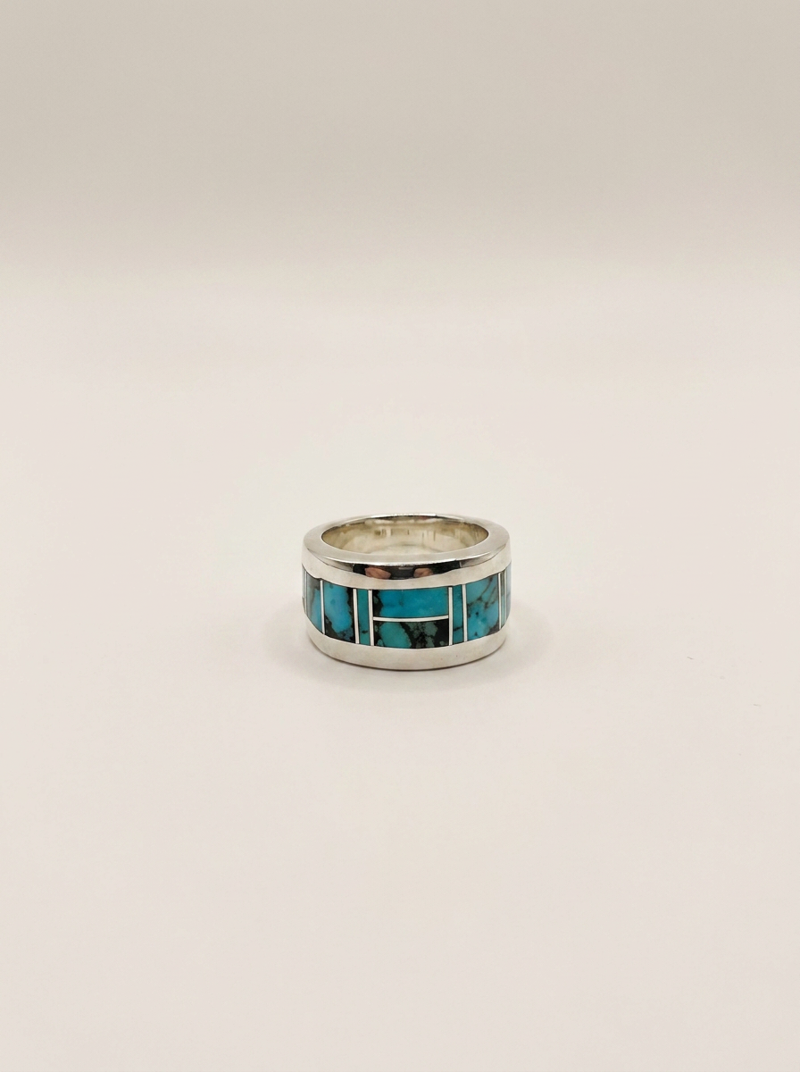 native Made Turquoise Sterling Ring