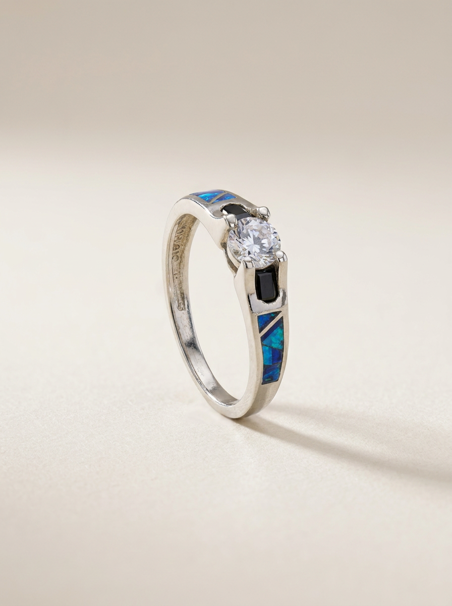 Supersmith navajo Handmade River Sterling Lapis Ring