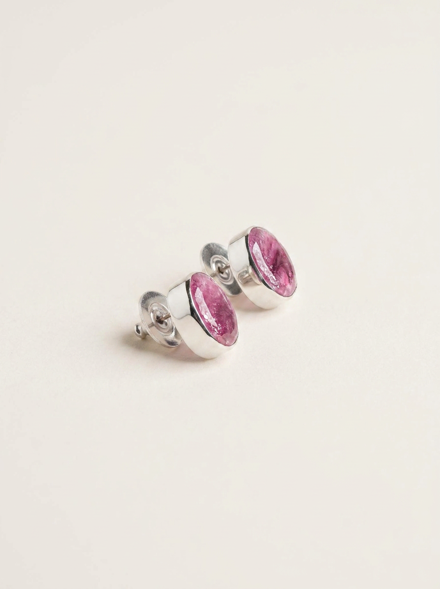 Petrie Bird Navajo Handmade Sterling Sugilite Stud
