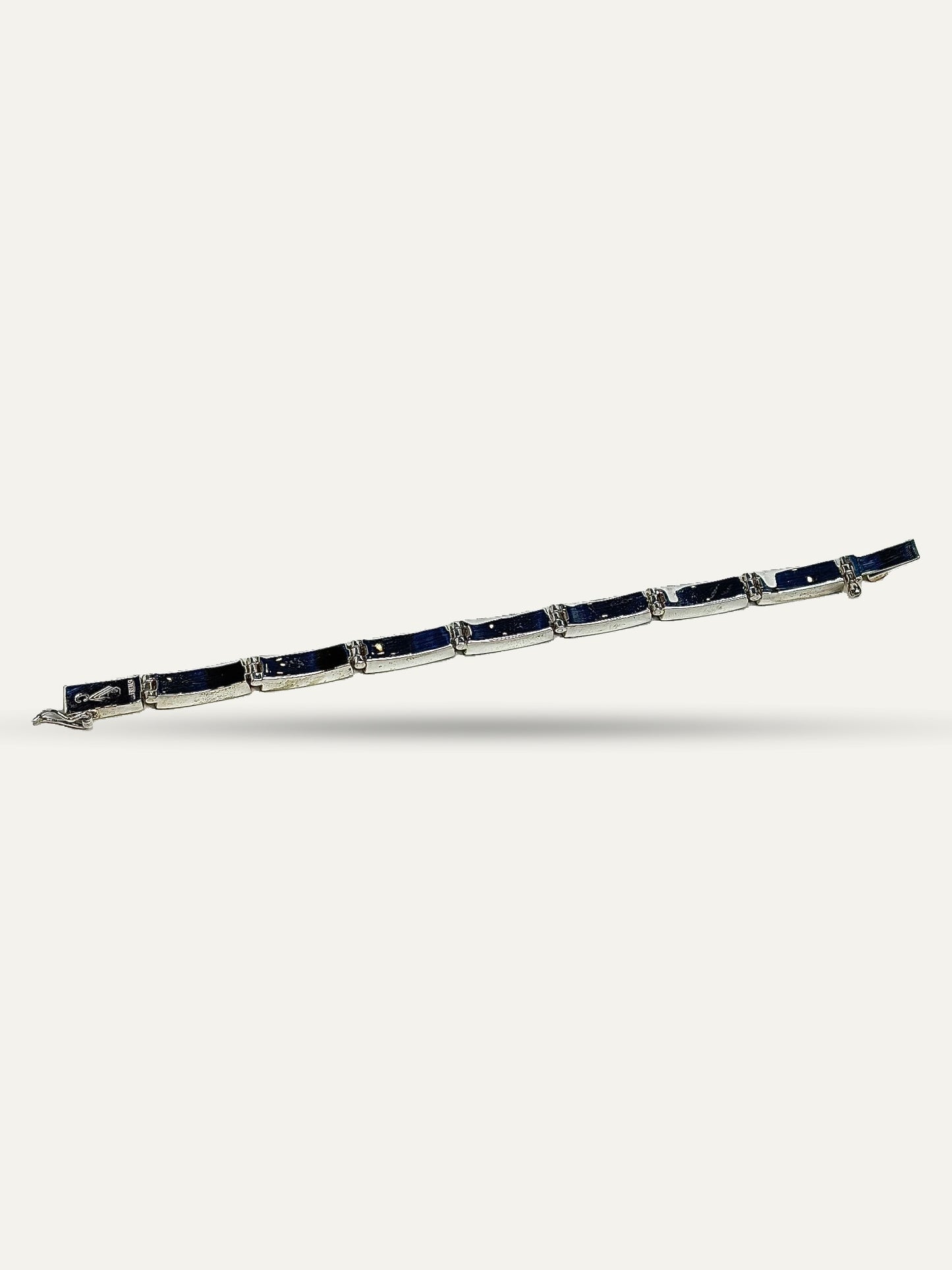 Supersmiths Shadow Peak Fancy Sterling Inlaid Bracelet —