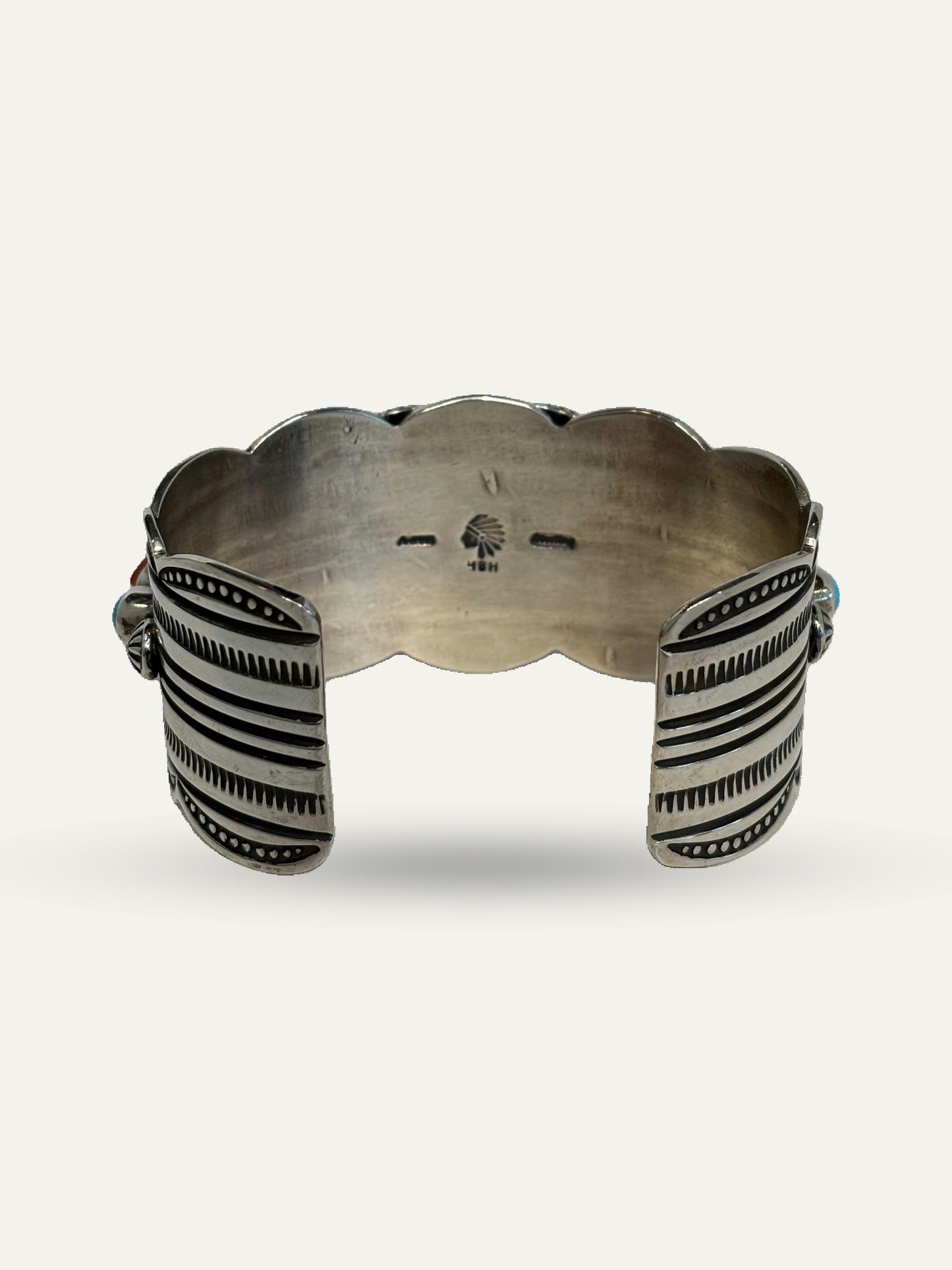 Albert Jake Navajo Handmade Sterling & Spiny