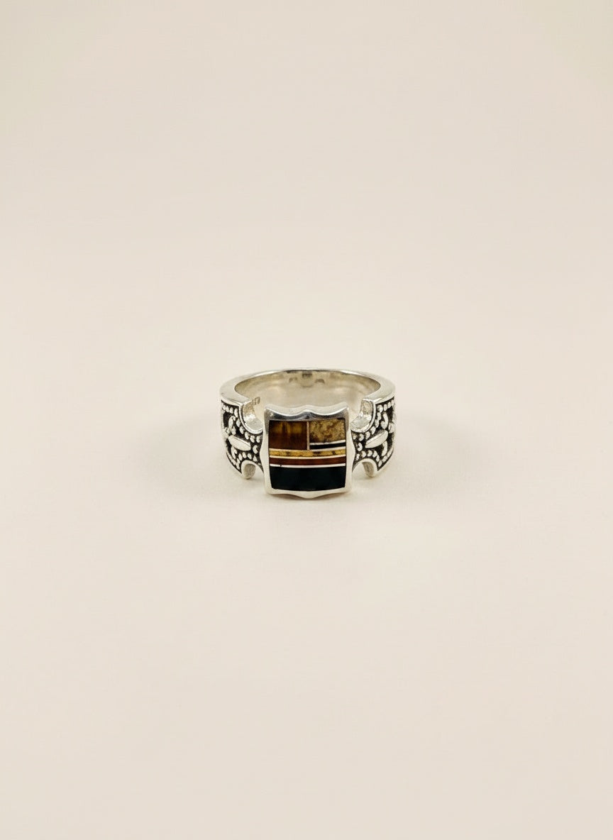 supersmith Native Earth Sterling Tigers Eye Ring