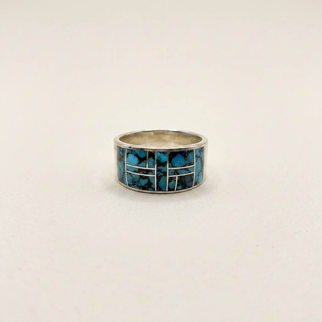 Navajo Handmade Nature' Beauty Turquoise Ring