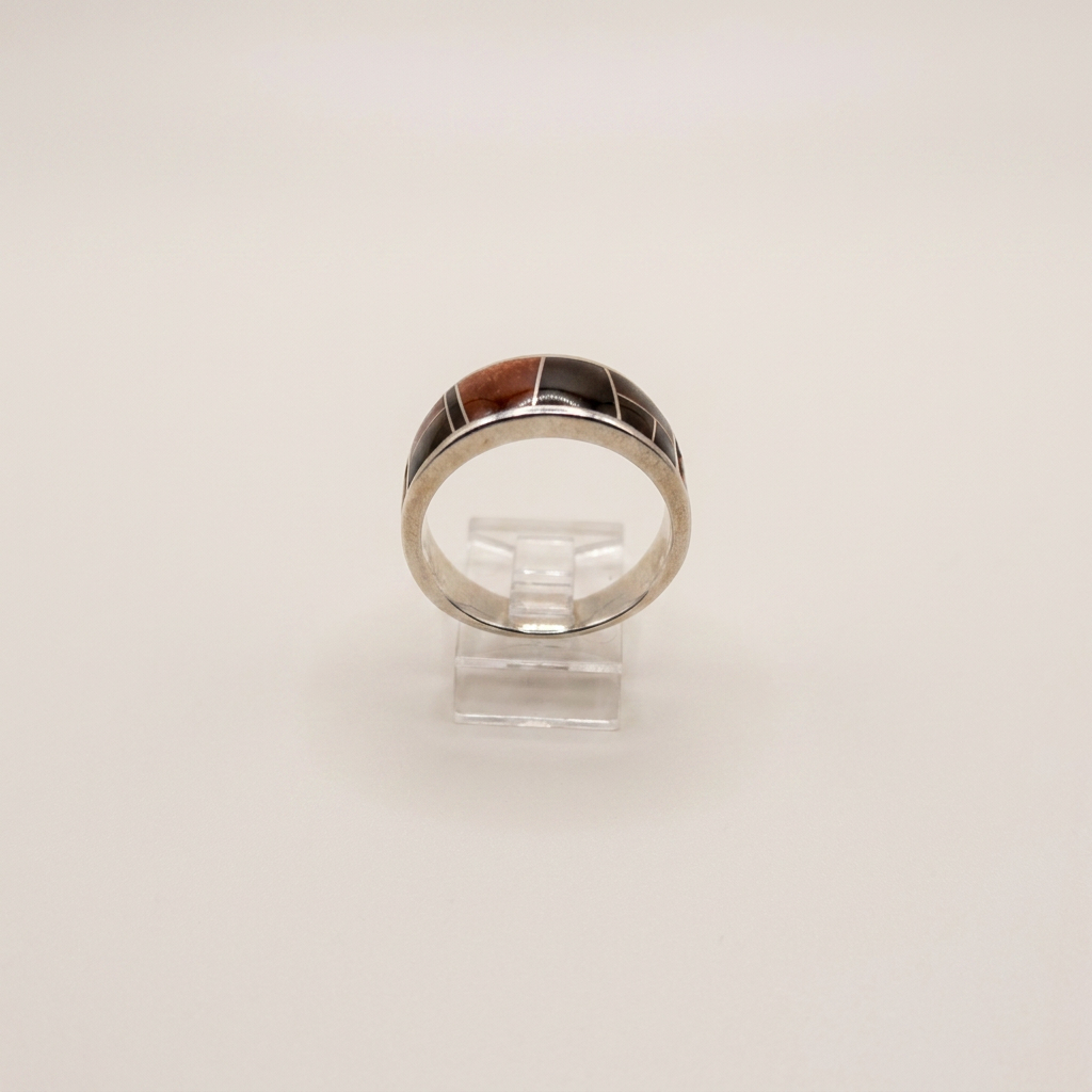 Navajo Sterling Tiger Cobble Supersmith Ring