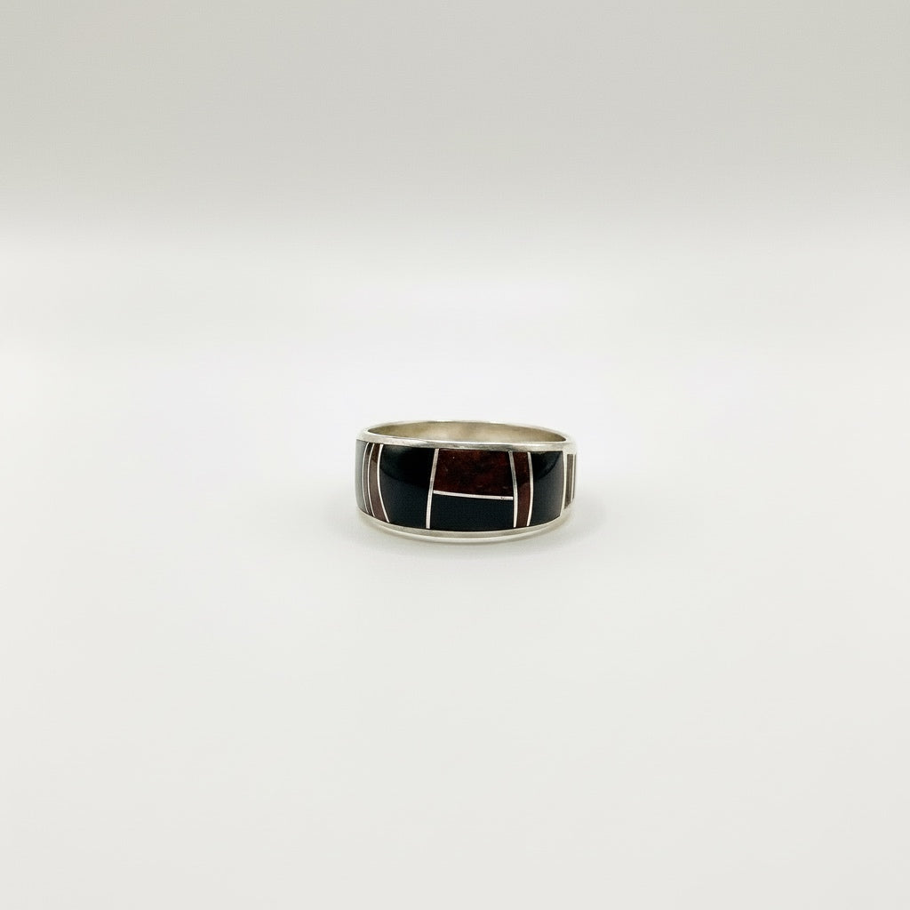 Navajo Sterling Tiger Cobble Supersmith Ring
