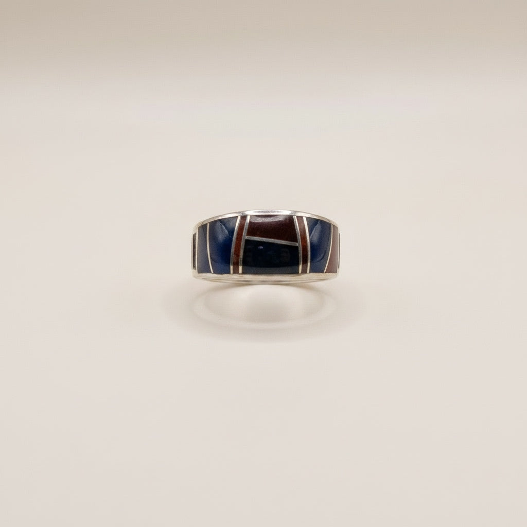 Navajo Sterling Tiger Cobble Supersmith Ring