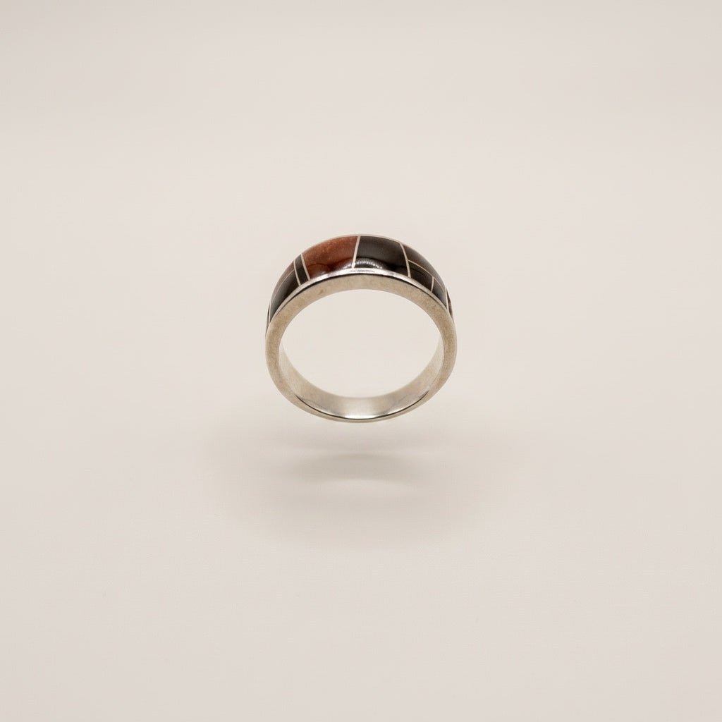 Navajo Sterling Tiger Cobble Supersmith Ring